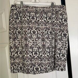 Snake print pencil skirt